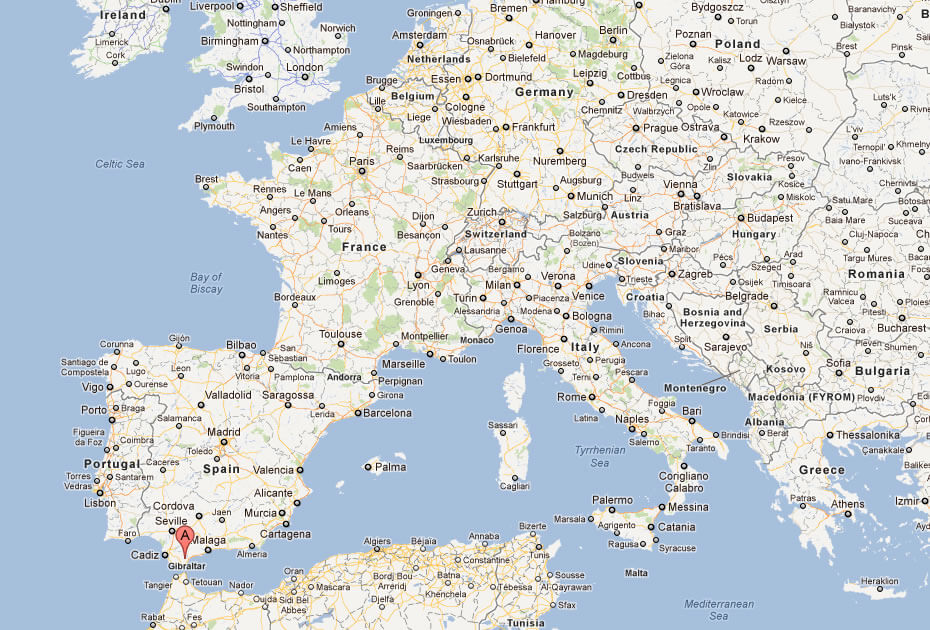 map of gibraltar europe